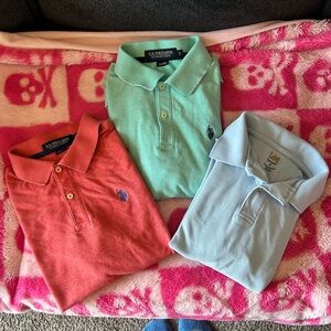 2 U.S. Polo Assn. & 1 Lee button up S LOT